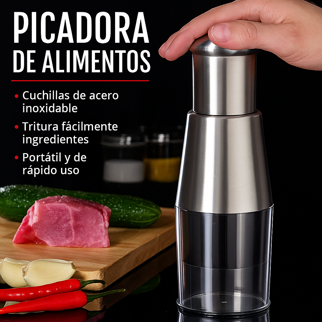 ⚡Trozeador Express Portátil – rápido y práctico